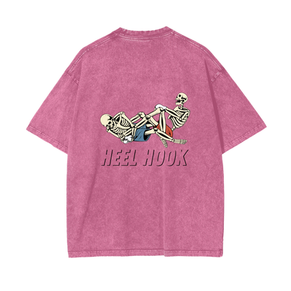 Heel Hook Black Text T-shirt - ARETE