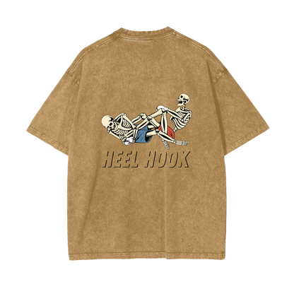 Heel Hook Black Text T-shirt - ARETE