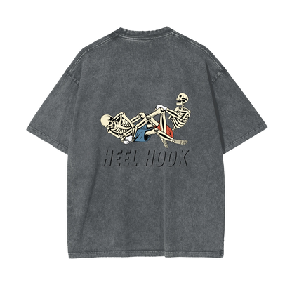 Heel Hook Black Text T-shirt - ARETE