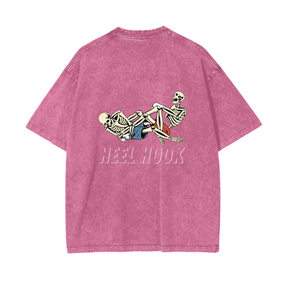 Heel Hook White Text T-shirt - ARETE