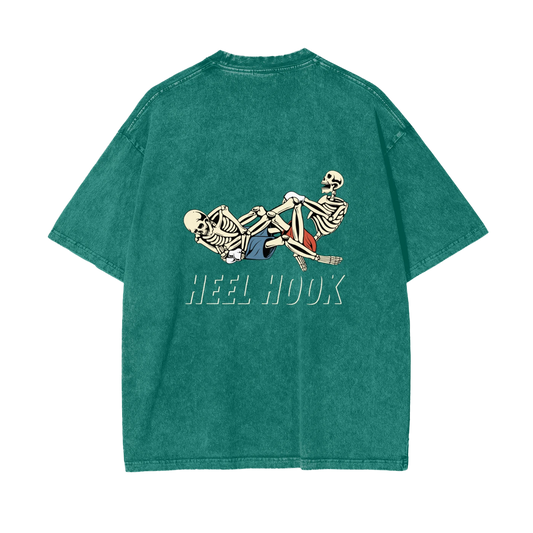 Heel Hook White Text T-shirt - ARETE