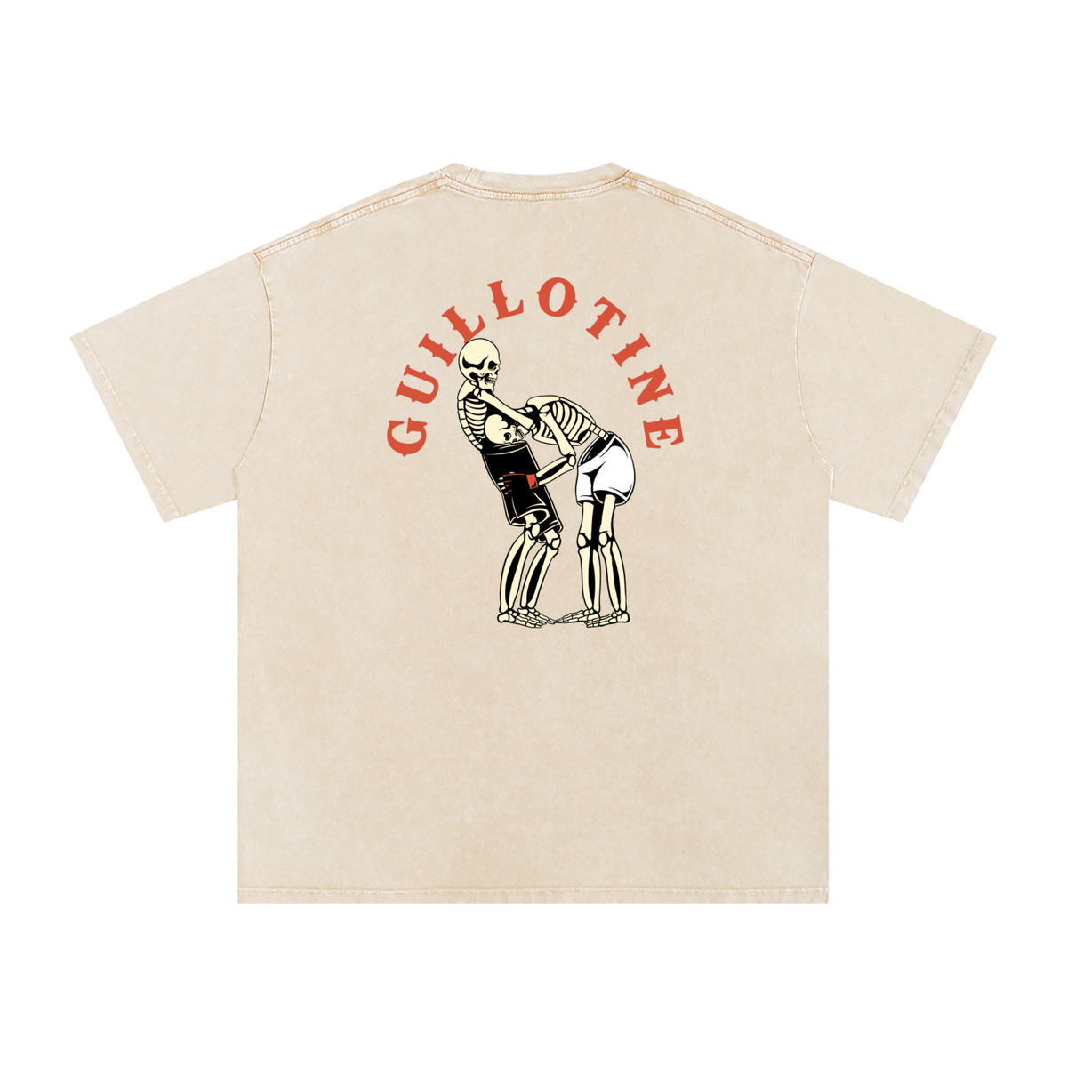 NEW - Guillotine Red Text T-Shirt - ARETE