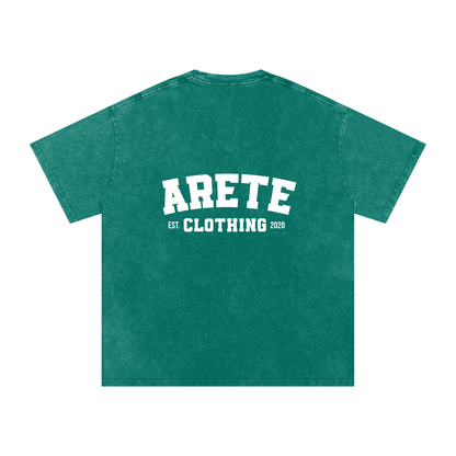 NEW - Classic White Text T-Shirt - ARETE