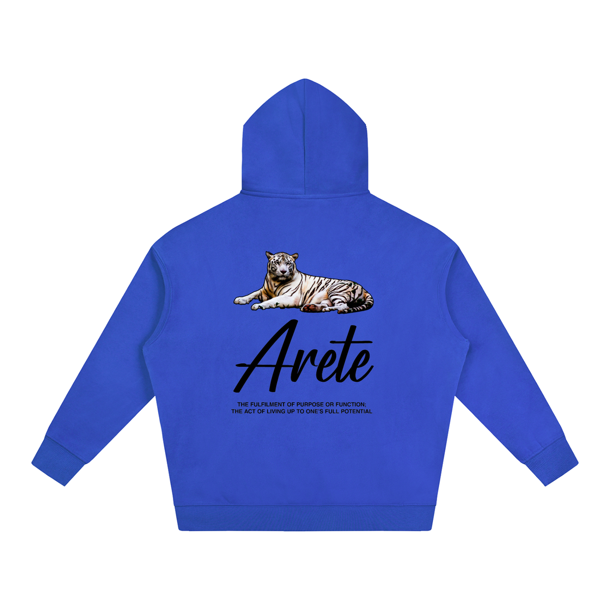 New - Signature Black Text Hoodie - ARETE