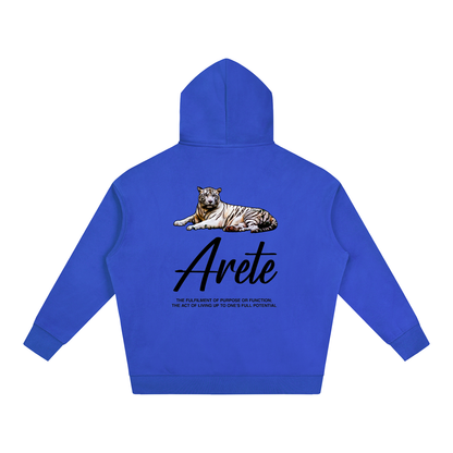 New - Signature Black Text Hoodie - ARETE