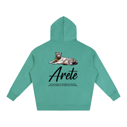 New - Signature Black Text Hoodie - ARETE