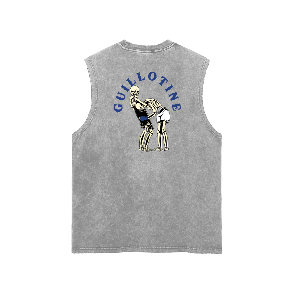 Guillotine Blue Text Tank Top - ARETE