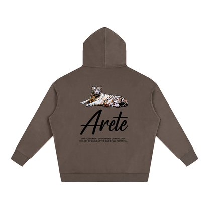 New - Signature Black Text Hoodie - ARETE